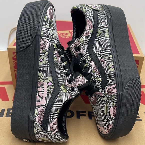 Vans Old Skool Stackform Tapestry Floral Black. - Picture 4 of 6
